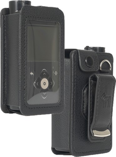 Custodia pelle nera con - in,